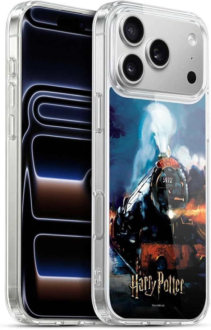 Head Case Designs Officially Licensed Harry Potter Hogwarts Express Prisoner of Azkaban II Gel Case [Military Grade Protection] Compatible with Apple iPhone 17 Pro Max