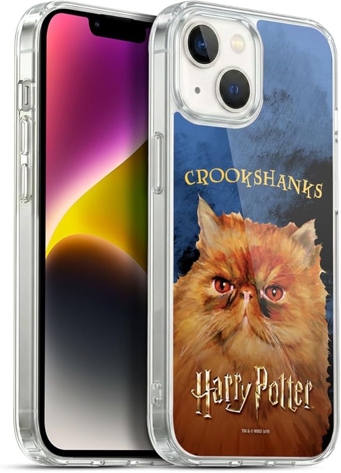 Head Case Designs Officially Licensed Harry Potter Crookshanks Prisoner of Azkaban II Gel Case [Military Grade Protection] Compatible with Apple iPhone 14