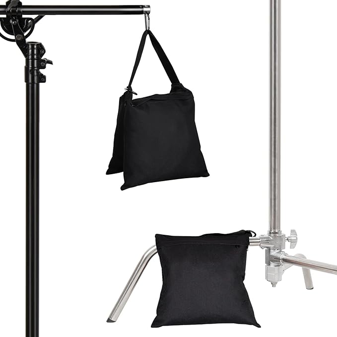 Aimosen 4 Packs Sandbags Weight Bags for Light Stand Photography Video Equipment, Heavy Duty Saddlebag for Backdrop Stand, Photo Tripod, Canopy, Pop up Tent, Umbrella Base, Fishing Chair, Picnic Table