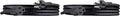 Amazon Basics Indoor Extension Cord, 3 Prong Outlet Extender Power Cord, 13 Amps, 125V, 6 Foot, Black, 2-Pack