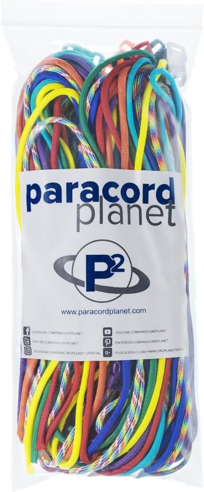 Paracord Planet 550lb Type III Paracord Combo Crafting Kits with Buckles