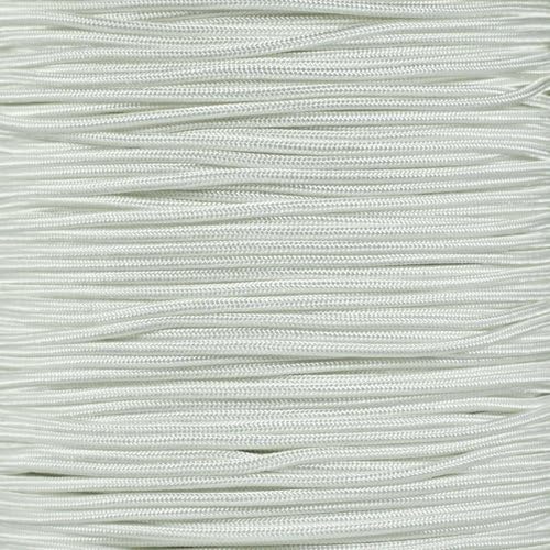Paracord Planet 275lb Paracord – 3/32 Inch (2.38 mm) Nylon Crafting Cord with 5 Strand Inner Core – White (50 ft)