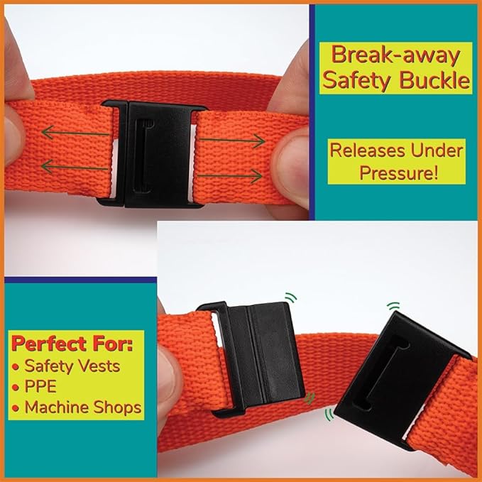Paracord Planet Prong Release Buckles – Plastic Safety Breakaway Buckles for Neck Straps, Lanyards and More!