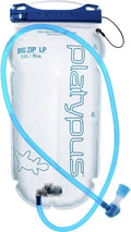 Platypus Big Zip Water Reservoir for Hydration Backpacks, 2-Liter, EVO with Fast Flow Valve, Clear