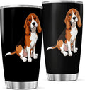 CUBICER Cartoon Beagle Dog Design 20 Oz Stainless Steel Tumbler For Lovers And Pet Owners Travel Mug Outdoor Insulated Bottle Tea Drink Coffee Heat Iced Hot Cool
