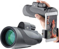 Gosky Titan 12X50 Monocular Telescope with Smartphone Holder - Waterproof Fog-Proof Shockproof Scope BAK-4 Prism FMC for Bird Watching Hunting Camping Traveling Wildlife Scenery