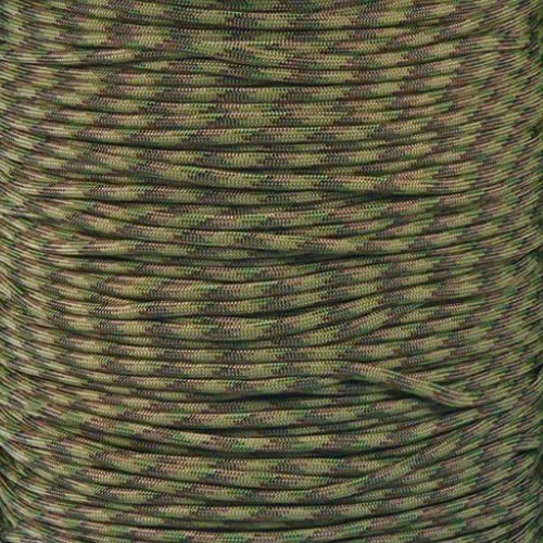 Paracord Planet 100 Feet Hanks Parachute 550 Cord Type III 7 Strand Paracord Multi Camo