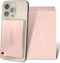 Clutch Pro – World's Thinnest iPhone Charger – Portable Power Bank 5000mAh – Magnetic Built-in Lightning Cable – TSA Approved Travel Charger – iPhone 14 & Earlier – Pink