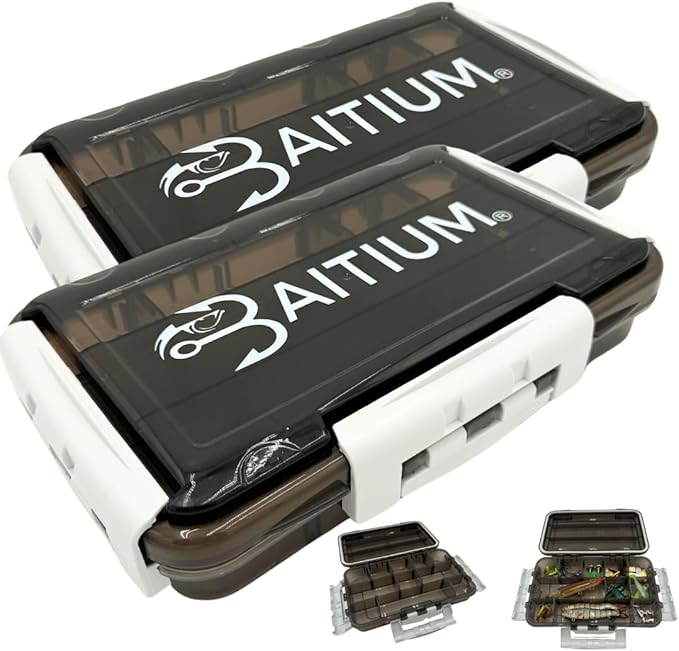 Baitium XTRAseal Waterproof Fishing Tackle Box Organizer, Tackle Boxes With Dividers, Tacklebox for Fishing, 3600 3700 Tackle Tray, Fishing Gear