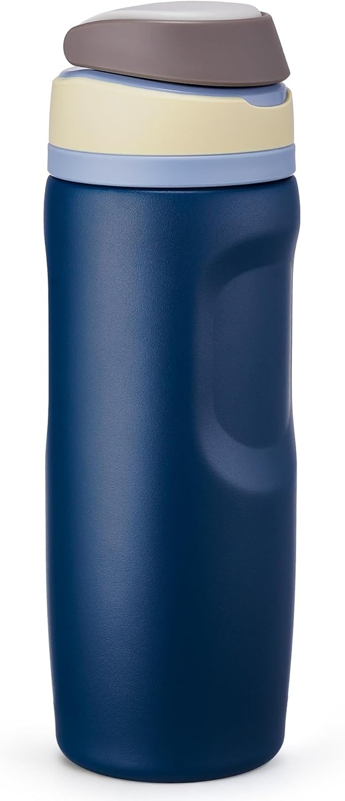 Fijinhom 24 oz Insulated Water Bottle,Stainless Steel Sports Water Bottle with Straw, Double Wall Vacuum Leak Proof, Cold for 24 Hours, BPA Free for Travel, Sport, Outdoor, Dark Blue