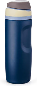 Fijinhom 24 oz Insulated Water Bottle,Stainless Steel Sports Water Bottle with Straw, Double Wall Vacuum Leak Proof, Cold for 24 Hours, BPA Free for Travel, Sport, Outdoor, Dark Blue