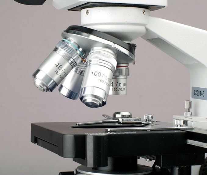 AmScope 40X-2500X LED Digital Monocular Compound Microscope with 3D Stage (M620C)