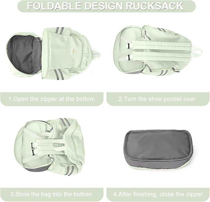 coofay Gym Backpack For Women Waterproof Backpack With Shoe Compartment Lightweight Travel Backpack Sports Backpacks Small Gym Bag