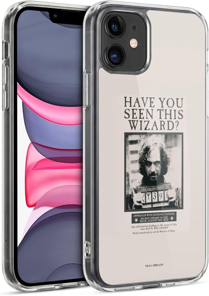 Head Case Designs Officially Licensed Harry Potter Sirius Black Poster Prisoner of Azkaban II Gel Case [Military Grade Protection] Compatible with Apple iPhone 11 and Compatible with MagSafe