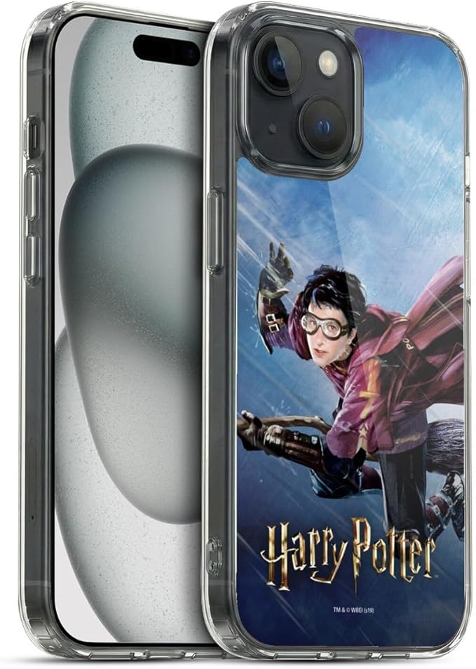 Head Case Designs Officially Licensed Harry Potter Quidditch 1 Prisoner of Azkaban II Gel Case [Military Grade Protection] Compatible with Apple iPhone 15 and Compatible with MagSafe