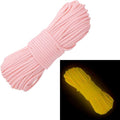 Glow in The Dark Zesty 550lb Paracord – 21 Strand Luminous Parachute Cord for Nighttime Outdoor Utility – 8 Colors and Length Options of 25', 50’, 100’, and 1,000’
