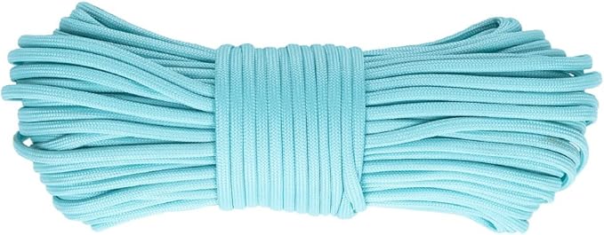 Glow in The Dark Zesty 550lb Paracord – 21 Strand Luminous Parachute Cord for Nighttime Outdoor Utility – 8 Colors and Length Options of 25', 50’, 100’, and 1,000’