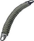 Tactical Paracord Handle，9-core Weaving Paracord Strap for Bag Strap Replacement，Molle Attachment with Metal/Plastic Clips for Backpack Sling Bags Water Bottle Holder
