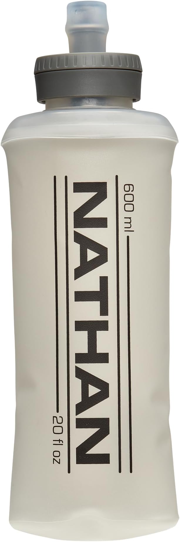 Nathan 20oz Soft Flask w/Bite Top, Running Water Bottle, Collapsible Water Bottle, Travel