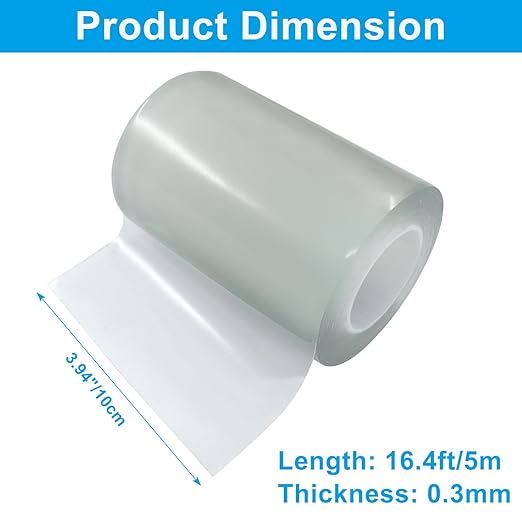 Waterproof Repair Tape - Heavy Duty Clear Instant Seal for Tent, Boat, RV & Pool - 1 Roll Outdoor Repair Patch Cover for Canvas, Tarp, Leather & Sail (4 Inch x 16FT)