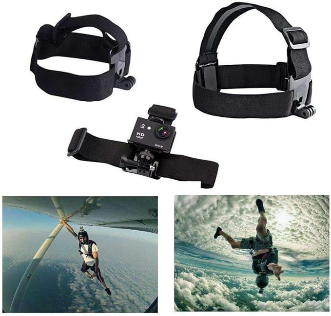 Navitech 18-in-1 Action Camera Accessories Combo Kit with EVA Case - Compatible with Dragon Touch Vision 3