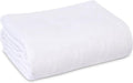 Linteum Textile Cotton Blended Hospital Patient Bath Blanket, Bed Bath Sheet, Queen Blanket Lightweight Sheet Blankets 90x90 in, 2.25 lb. White