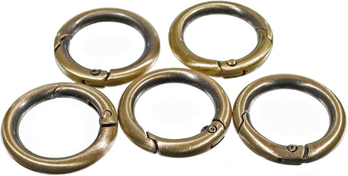 Paracord Planet Spring Gate O Rings – Available in 3/4 Inch and 1 Inch Sizes – Silver, Bronze, and Gold Color Options (25 Pack, 3/4 Inch, Bronze)