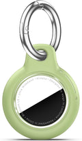 for Apple AirTag 2nd & 1st Gen, Waterproof Case for AirTag Holder Keychain,GPS Tracker Cover for Dog,Car Key,Luggage-D5-Light Green