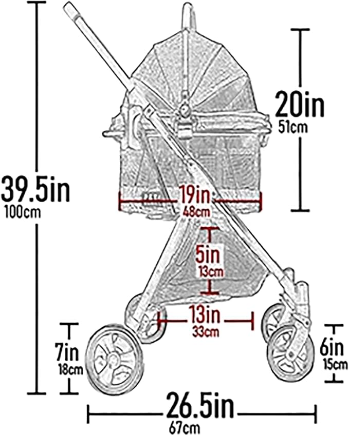 Pet Gear, A Vermont Family Owned Company Since 1936, 3-in-1 Travel System, View 360 Stroller Converts to Carrier and Booster Seat with Easy Click N Go Technology, for Small Dogs & Cats, 4 Colors