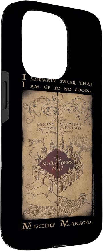 iPhone 15 Pro Harry Potter Marauder's Map Words Case