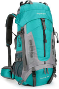King'sGuard 60L Hiking Backpack for Men and Women Lightweight Camping Hiking Backpack with Rain Cover Large Waterproof Travel Backpack Backpacking Pack (Lake Blue)