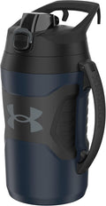 Under Armour Half Gallon Water Bottle Insulated, 64oz Insulated Water Bottle with Handle, Fence Hook, Leak Resistant, for Baseball, Football & More - Academy/Black