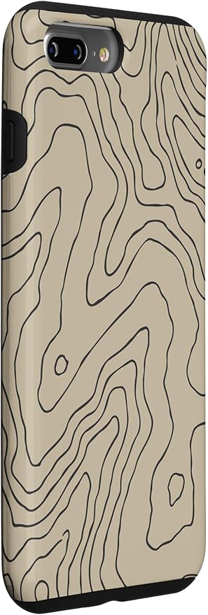 Coyote Country Guide Lines Topographical Contour Map Case for iPhone 7 Plus/8 Plus