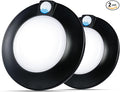 [2 Pack] CLOUDY BAY Motion Sensor Ceiling Light Indoor,120V CRI90 10W 5000K Bright Day Light,6.5 inch LED Flush Mount Ceiling Lighting Fixture for Garage,Walk-in Closet,Attic,Pantry Wet Location,Black