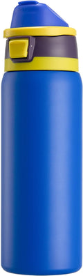 Fijinhom 32 oz Insulated Water Bottle with 2-in-1 Straw and Spout Lid, Stainless Steel Double Wall Vacuum Flask, Sports Water Bottle Keeps Cold 24H, Leak Proof for Gym, Outdoor, Travel (Blue)