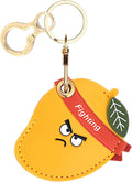 Leather Keychain Holder Case Compatible with AirTag,Cute air tag Cover with Keychain Ring,GPS Tracker Case for Keys