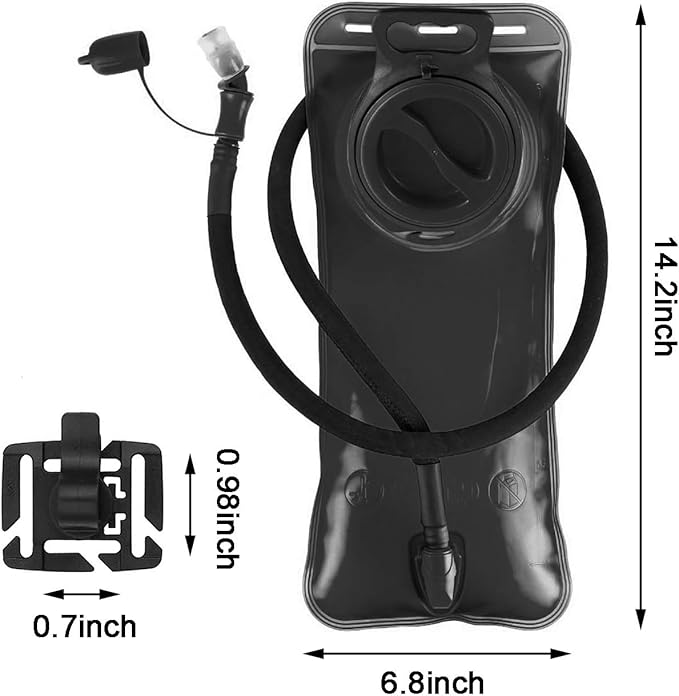 Hydration Bladder 1.5L-2L-3L,Leak Proof Water Reservoir with Insulated Sleeve, BPA Free Military Water Storage Bladder Bag Hydration Pack Replacement,Great for Bicycling Hiking Camping Hunting Running