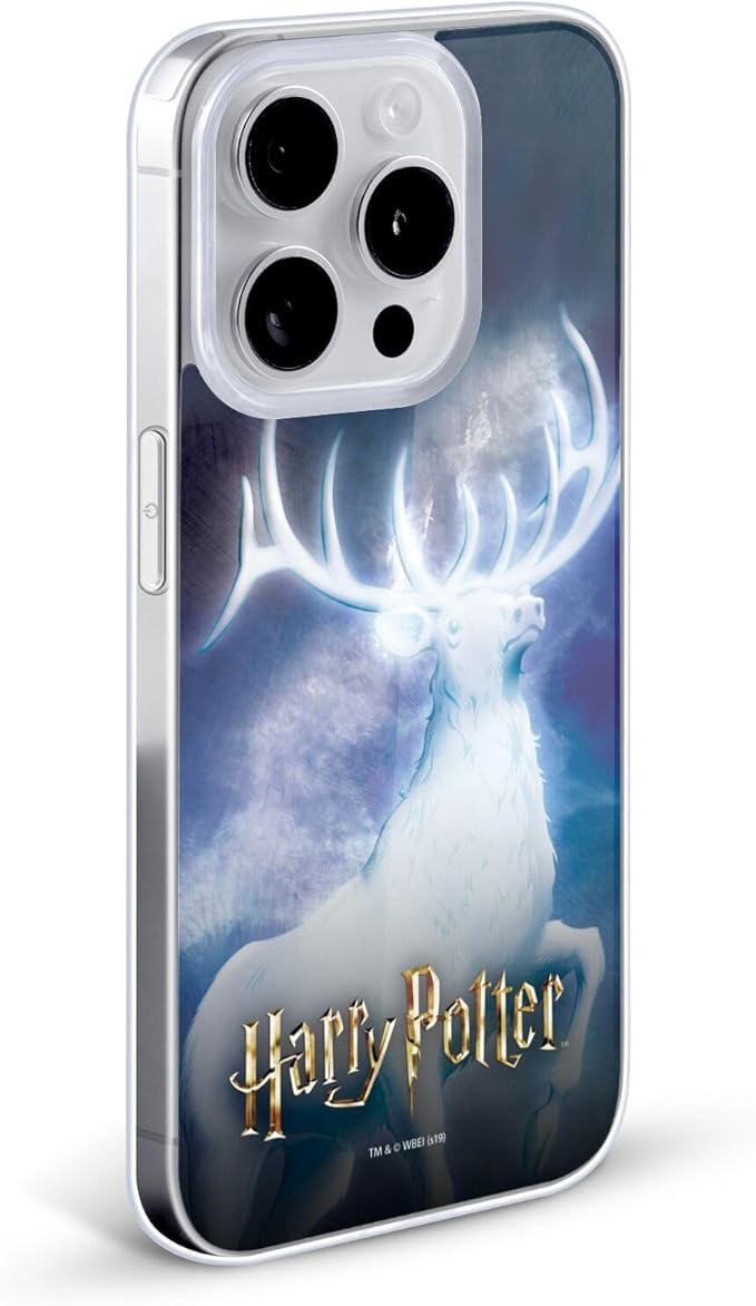 Head Case Designs Officially Licensed Harry Potter Stag Patronus Prisoner Of Azkaban II Gel Case [Military Grade Protection] Compatible with Apple iPhone 12 / iPhone 12 Pro and Compatible with MagSafe