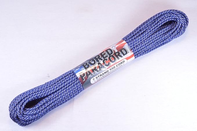 BORED? PARACORD! 550 lb Paracord – Ideal for Crafting, DIY Projects, Camping, Military & Active Outdoors – 300+ Colors – Tactical Parachute Cord Type III – Strong - B Spec Camo 50 Feet