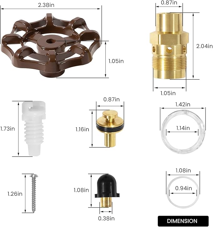 RK-25 Repair Kit for Woodford Model 20 25 27 Faucet Outdoor Wall Faucet Repair Kit