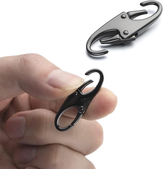 Zpsolution Zipper Clip Theft Deterrent - Backpack Zipper Lock Securing Pulls Closed, Quick Disconnect Clip - Key Holder Add-on Accessory