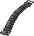 Tactical Paracord Handle，9-core Weaving Paracord Strap for Bag Strap Replacement，Molle Attachment with Metal/Plastic Clips for Backpack Sling Bags Water Bottle Holder