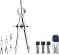 Mr. Pen- Professional Compass for Geometry, Extra Lead, Metal Compass, Compass, Compass Drawing Tool, Drawing Compass, Drafting Compass, Compass for Students, Compass Geometry