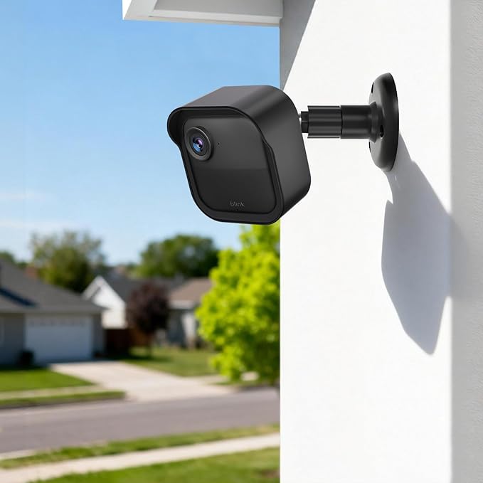 Blink Outdoor Camera Wall Mount Compatible with 2K+ & 4th Gen,3 Pack Weatherproof Protective Housing,360 Degree Adjustable with Blink Sync Module Core Outlet Mount for Blink Camera System