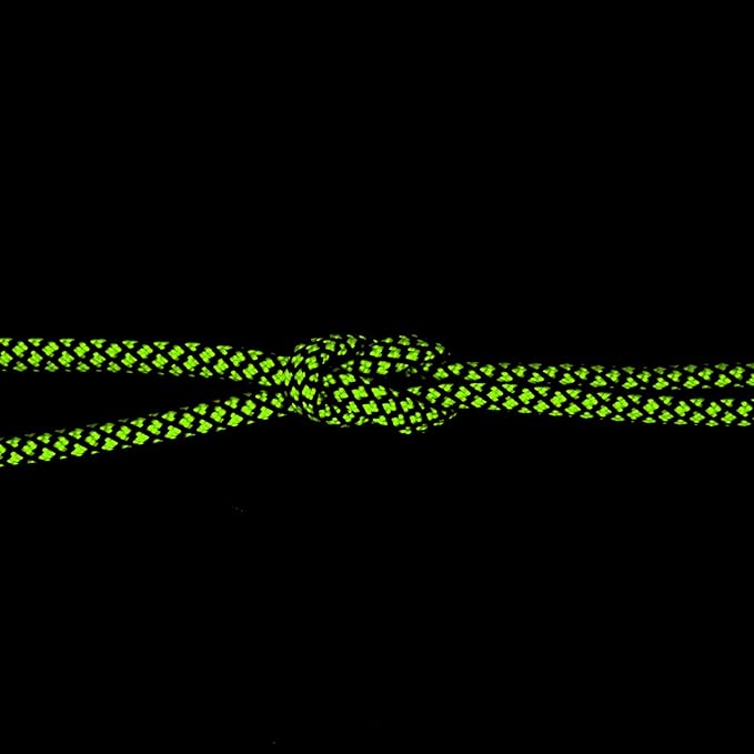MOOCY Paracord 550,5/32 in x 164 ft (4mm x 50m),7 Inner Strands/Parachute Cord,Nylon Type III Paracord,Ideal Nylon String for Survival & Camping Gear,Green Black