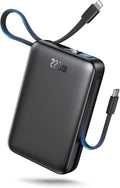 Portable Charger 50000mAh Power Bank,Portable Phone Charger with 2 Built in Cables,22.5W Fast Charging Travel Essentials Battery Pack for iPhone/iPad/MacBook/Android/Samsung
