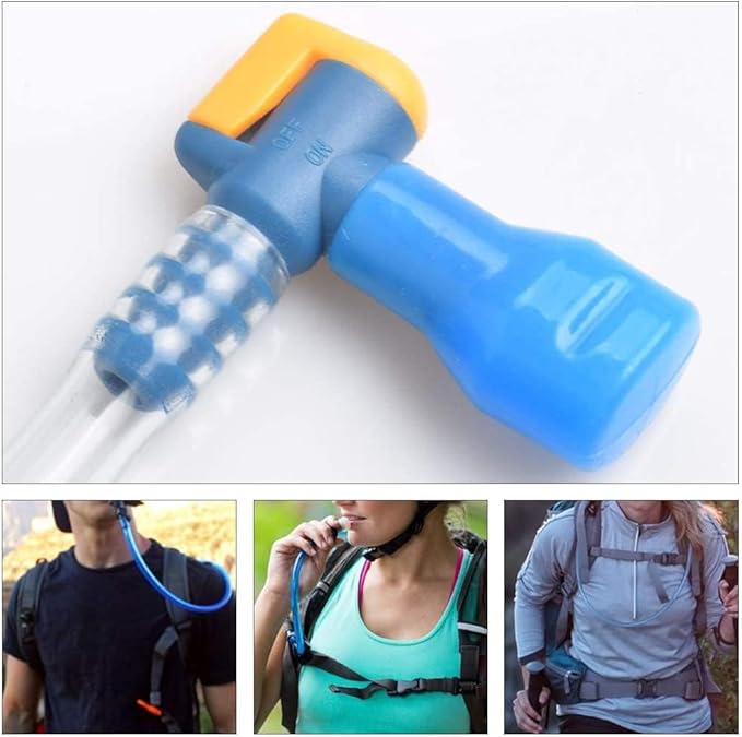 3 Piece Set Bite Valve Replacement Mouthpiece Bite Valve Tube Nozzle Replacement Replacement Bite Valve for Outdoor Backpack Hydration Bladder Reservoir