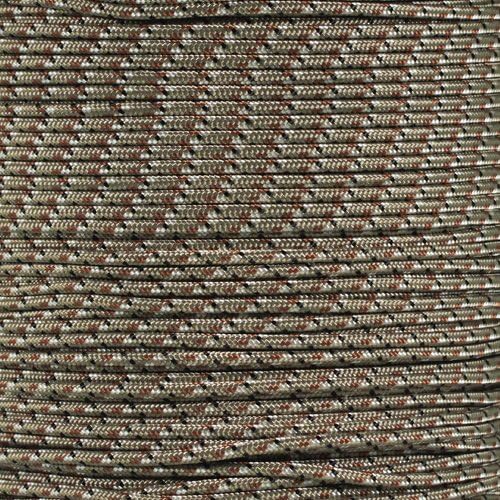 Paracord Planet 275lb Paracord – 3/32 Inch (2.38 mm) Nylon Crafting Cord with 5 Strand Inner Core – Desert Camo (10 ft)