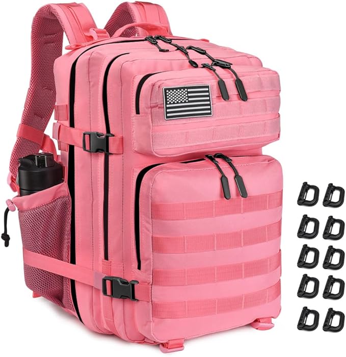 45L Tactical Backpack for Men Women, Military Assault Pack with MOLLE, Large 3 Day Bug Out Bag for Hiking Camping