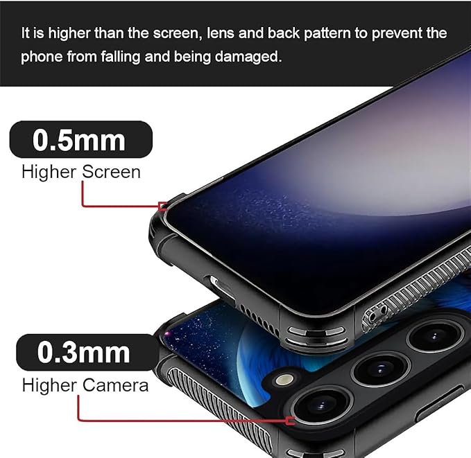 for Samsung Galaxy S23 Case, Snowy Mountain Fox Lake Pattern Graphic Design Girl Boy Soft Silicone Hard Acrylic Shock Protection for Samsung Galaxy S23